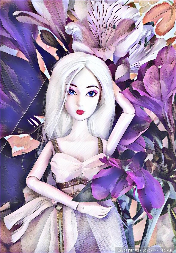 Цветочная фиолетовая — Разные шарнирные куклы (не БЖД): редкие (фото 3)