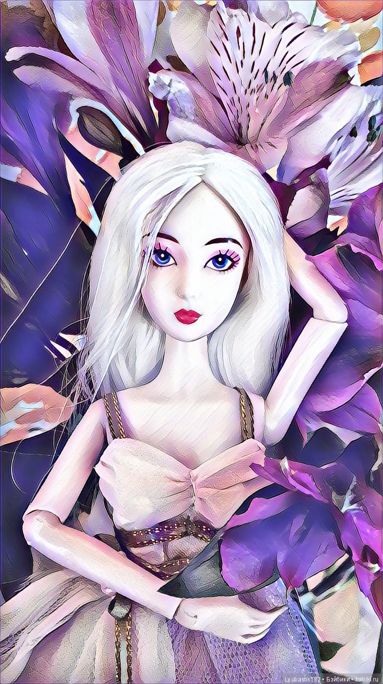 Цветочная фиолетовая — Разные шарнирные куклы (не БЖД): редкие (фото 2)