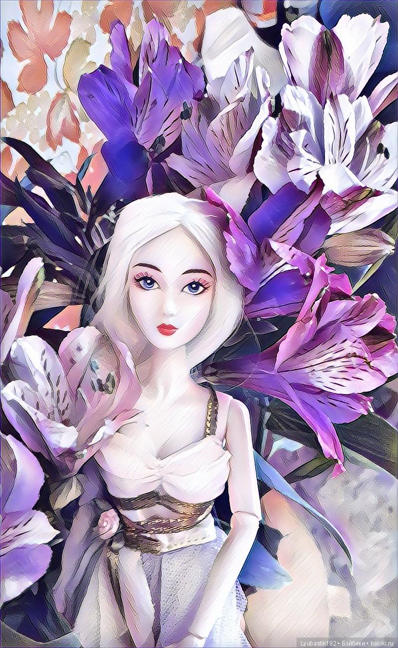 Цветочная фиолетовая — Разные шарнирные куклы (не БЖД): редкие (фото 5)