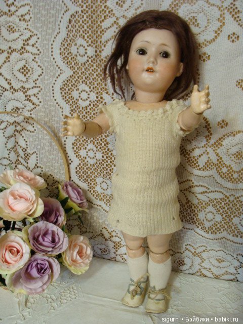 В новом платье и чепце — Редкие антикварные куклы и реплики: воск