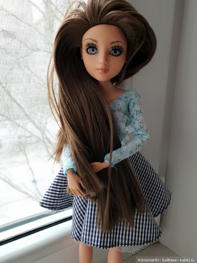 Еще одна красотка с длинными волосами. ООАК Лея Мокси Тинз (фото 8)