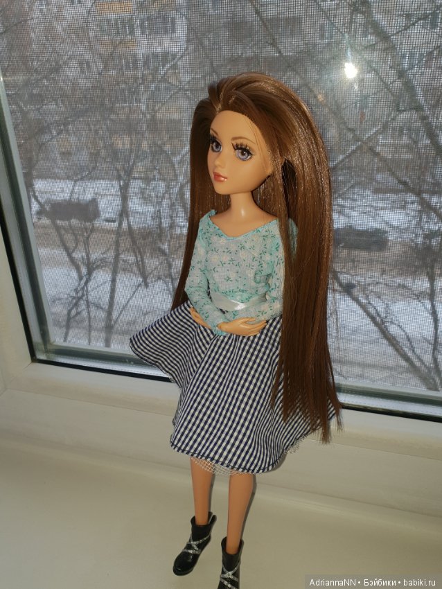 Еще одна красотка с длинными волосами. ООАК Лея Мокси Тинз (фото 2)