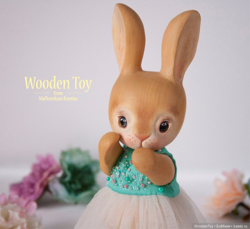 Деревянная зайка по имени Мята (фото 8)