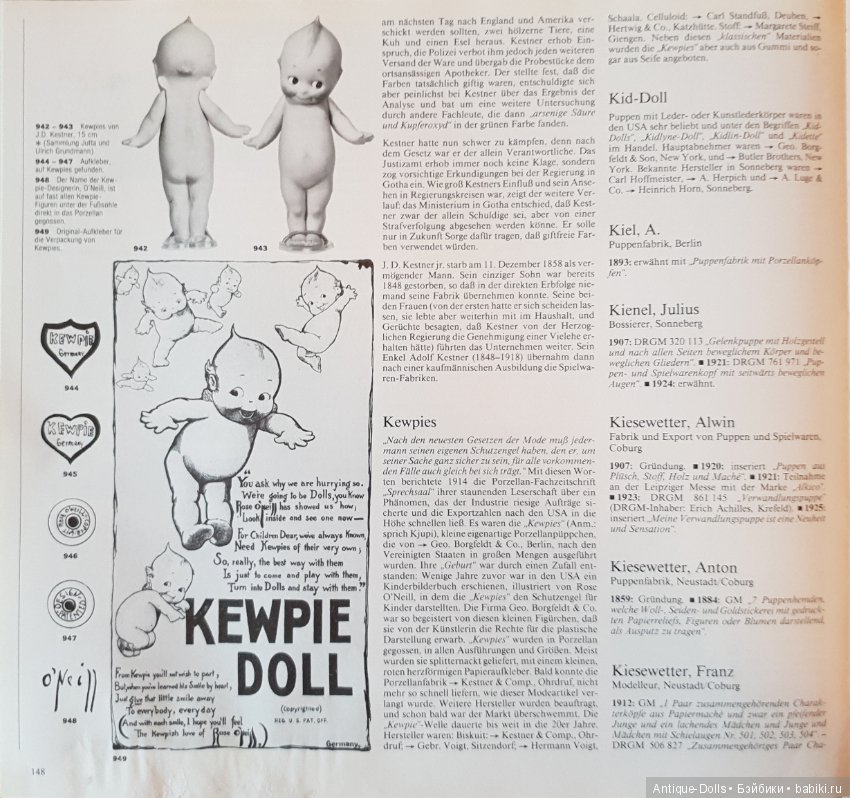 Цизлики, легендарные Цизлики или Сieslik's Lexikon Der Deutschen Puppenindustrie, часть 3