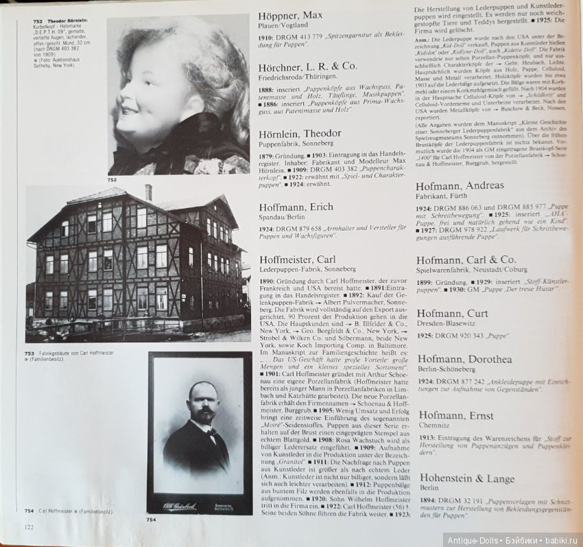 Цизлики, легендарные Цизлики или Сieslik's Lexikon Der Deutschen Puppenindustrie, часть 3