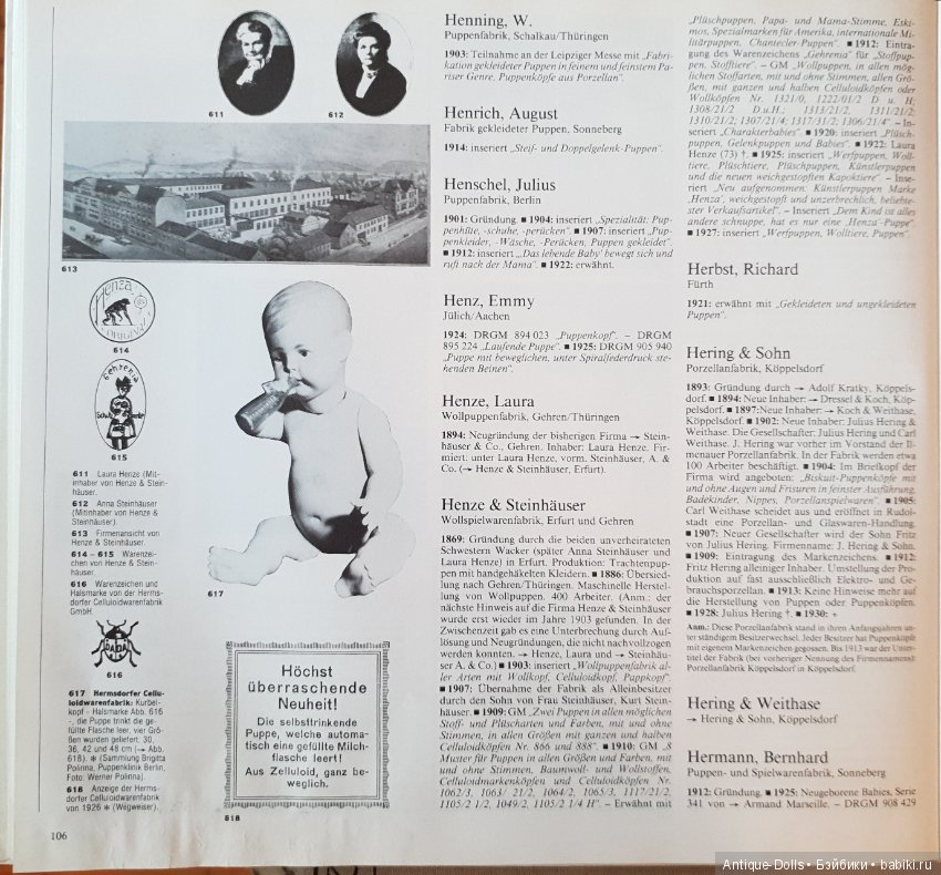 Цизлики, легендарные Цизлики или Сieslik's Lexikon Der Deutschen Puppenindustrie, часть 3 (фото 6)