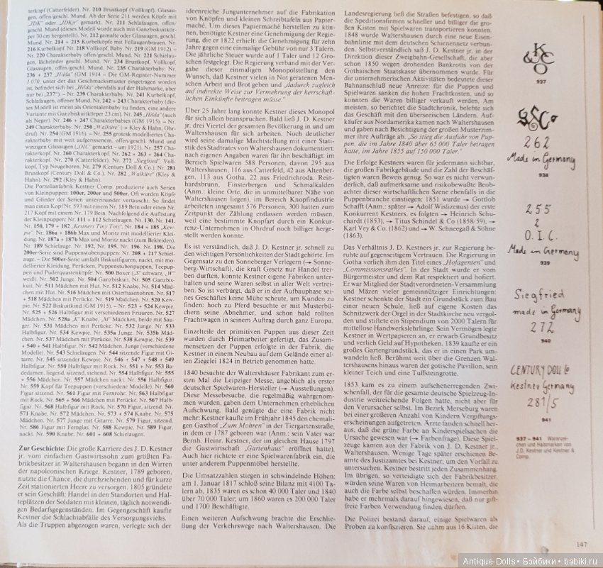 Цизлики, легендарные Цизлики или Сieslik's Lexikon Der Deutschen Puppenindustrie, часть 3