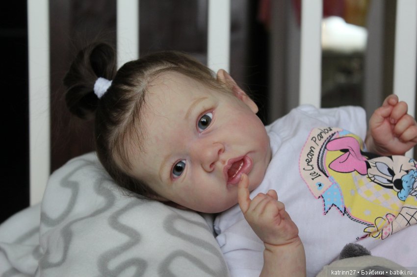 Кукла реборн Полинка, молд Saskia. Мастер Ekaterina Abbyasova babies