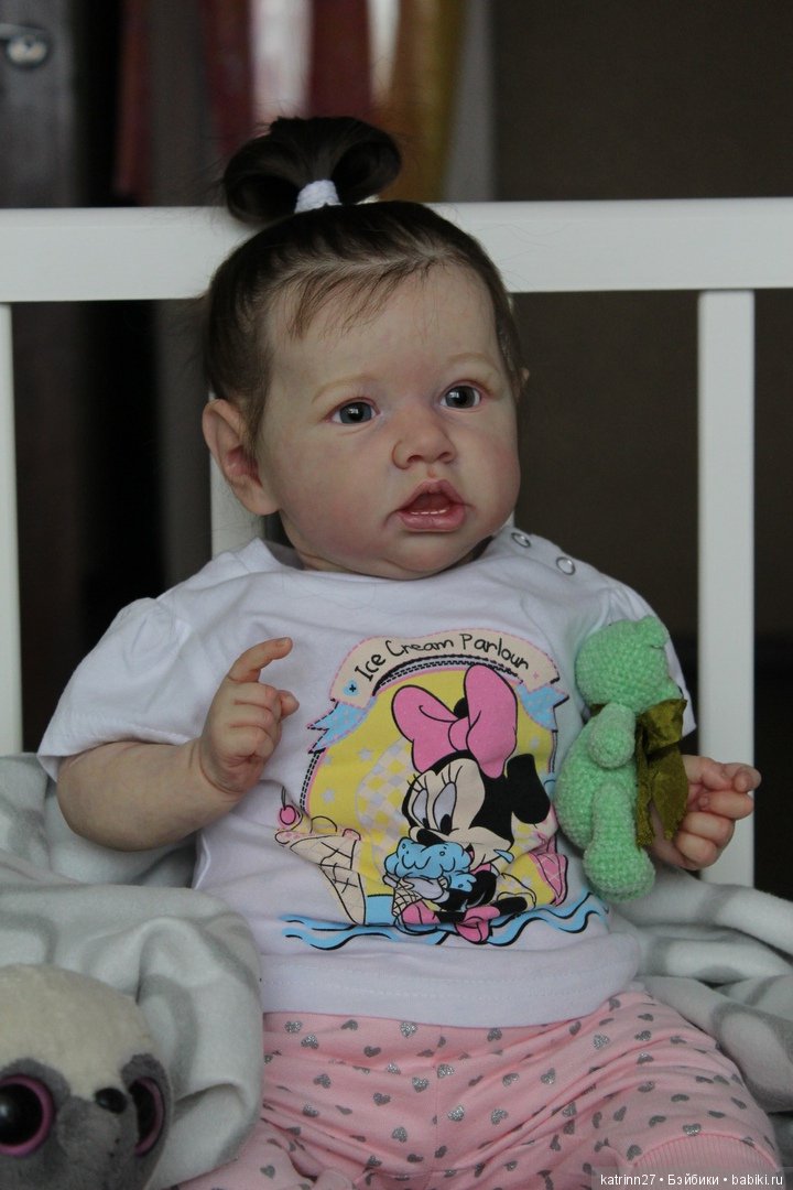 Кукла реборн Полинка, молд Saskia. Мастер Ekaterina Abbyasova babies