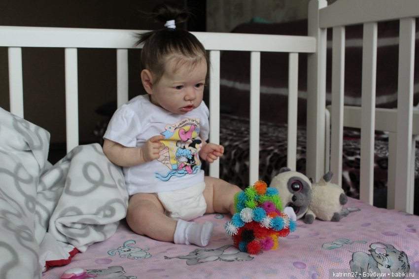 Кукла реборн Полинка, молд Saskia. Мастер Ekaterina Abbyasova babies