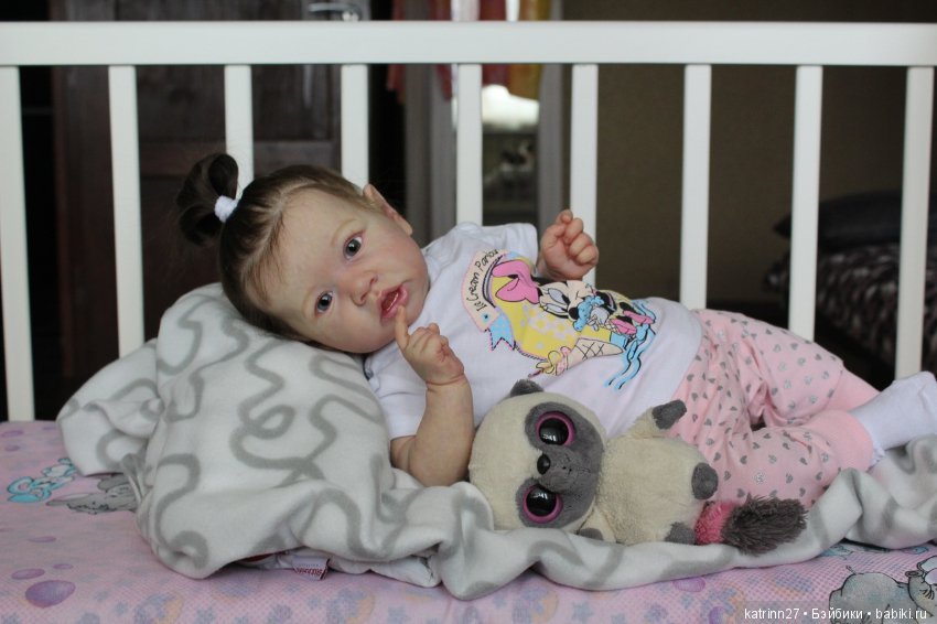Кукла реборн Полинка, молд Saskia. Мастер Ekaterina Abbyasova babies (фото 7)