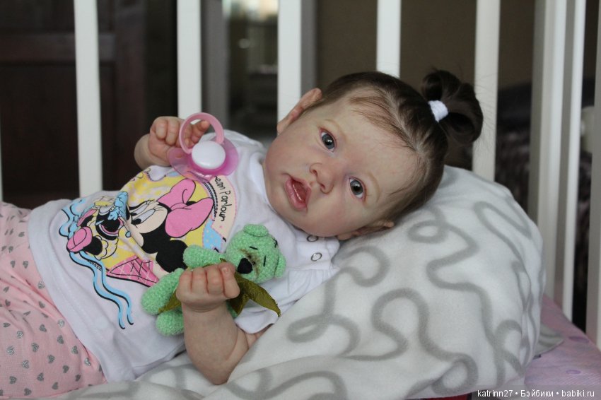 Кукла реборн Полинка, молд Saskia. Мастер Ekaterina Abbyasova babies