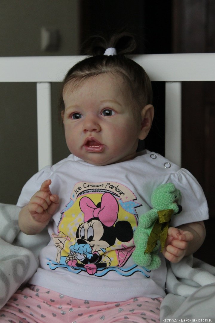 Кукла реборн Полинка, молд Saskia. Мастер Ekaterina Abbyasova babies (фото 6)