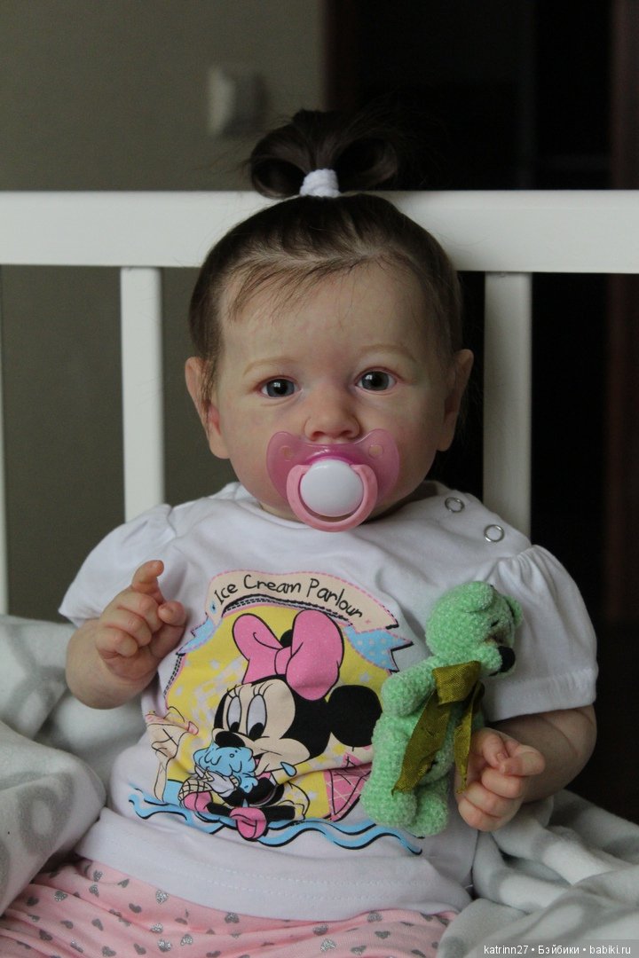 Кукла реборн Полинка, молд Saskia. Мастер Ekaterina Abbyasova babies (фото 4)