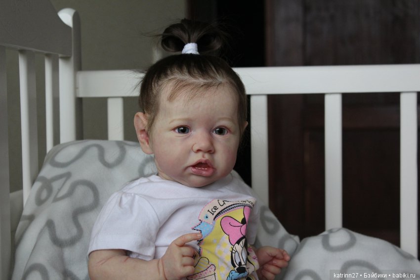 Кукла реборн Полинка, молд Saskia. Мастер Ekaterina Abbyasova babies