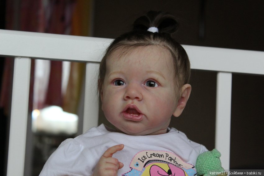 Кукла реборн Полинка, молд Saskia. Мастер Ekaterina Abbyasova babies