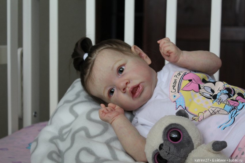 Кукла реборн Полинка, молд Saskia. Мастер Ekaterina Abbyasova babies (фото 3)