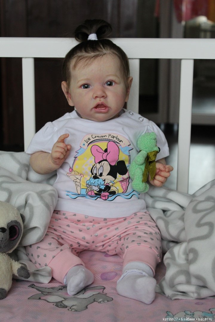Кукла реборн Полинка, молд Saskia. Мастер Ekaterina Abbyasova babies