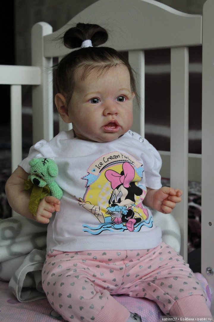 Кукла реборн Полинка, молд Saskia. Мастер Ekaterina Abbyasova babies