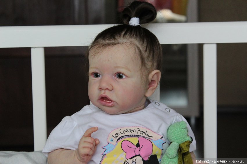 Кукла реборн Полинка, молд Saskia. Мастер Ekaterina Abbyasova babies