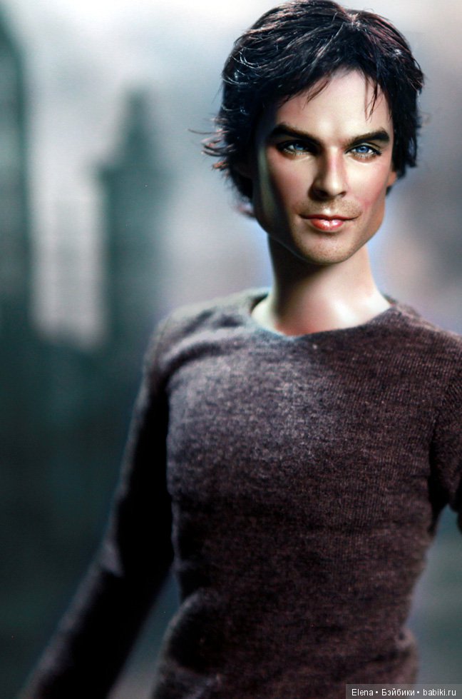Tonner Vampire Diaries DAMON SALVATORE, мэйк куклы сделан Noel Cruz (фото 8)