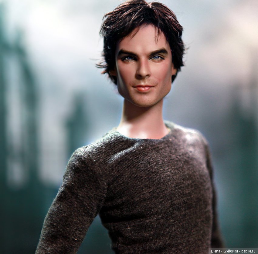 Tonner Vampire Diaries DAMON SALVATORE, мэйк куклы сделан Noel Cruz (фото 6)