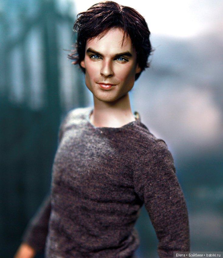 Tonner Vampire Diaries DAMON SALVATORE, мэйк куклы сделан Noel Cruz (фото 7)