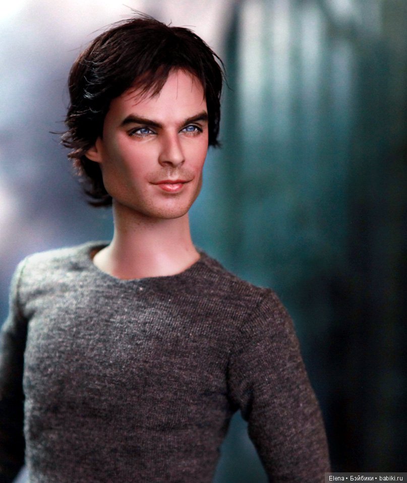 Tonner Vampire Diaries DAMON SALVATORE, мэйк куклы сделан Noel Cruz (фото 4)