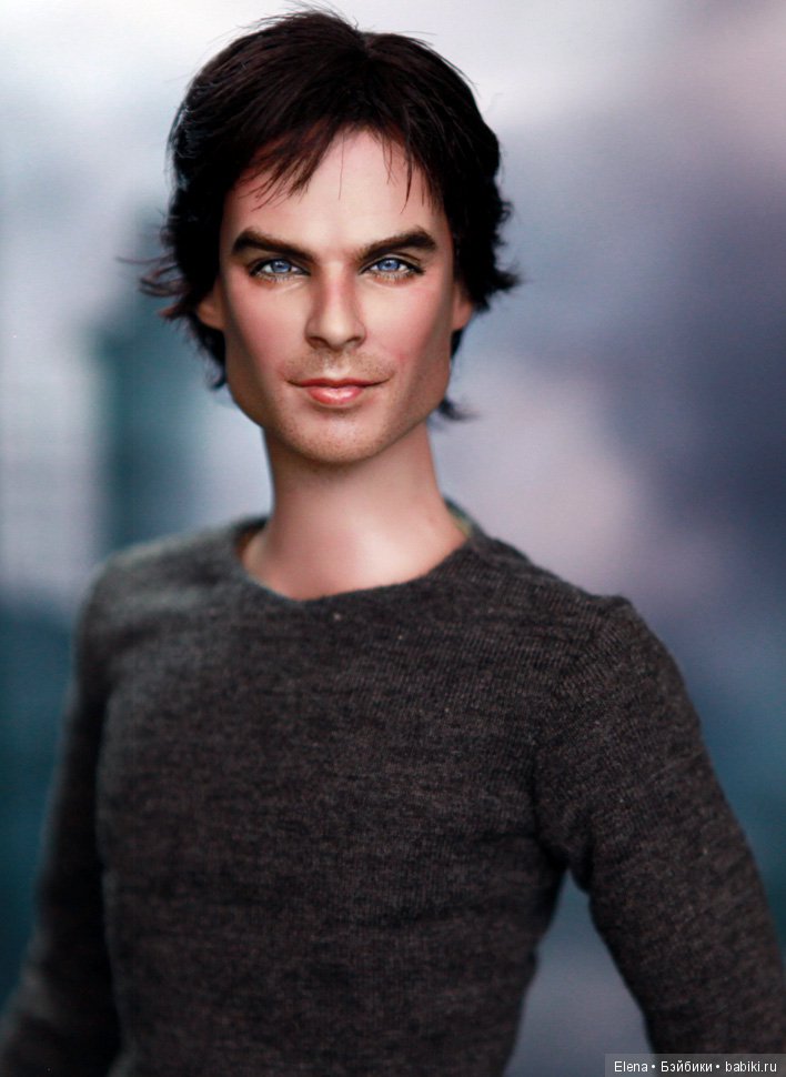 Tonner Vampire Diaries DAMON SALVATORE, мэйк куклы сделан Noel Cruz (фото 2)