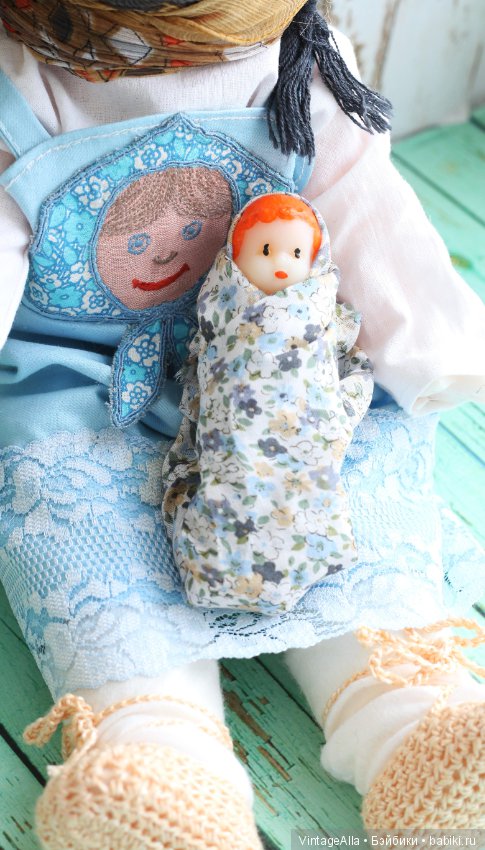 Лоскуток и куколка старенькая (фото 9)