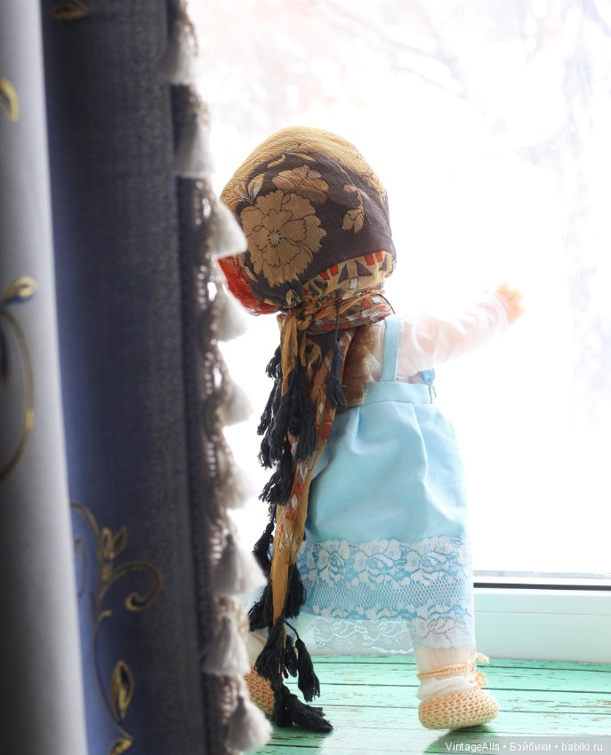 Лоскуток и куколка старенькая (фото 6)