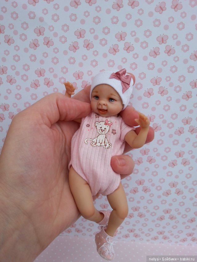 Улыбашечка. Ростик 15 см — Авторские миниатюрные куклы: лепка (фото 4)
