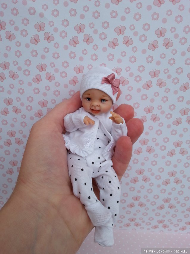 Улыбашечка. Ростик 15 см — Авторские миниатюрные куклы: лепка