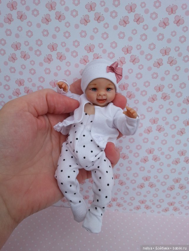 Улыбашечка. Ростик 15 см — Авторские миниатюрные куклы: лепка (фото 9)