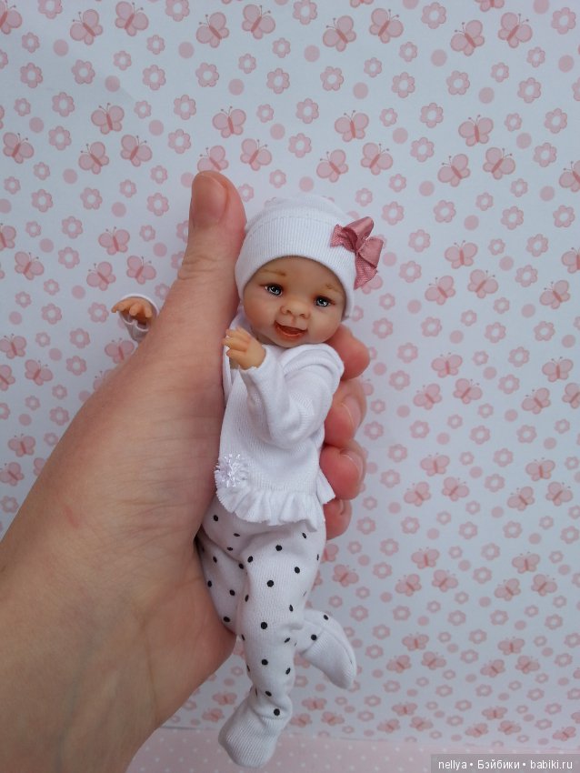 Улыбашечка. Ростик 15 см — Авторские миниатюрные куклы: лепка