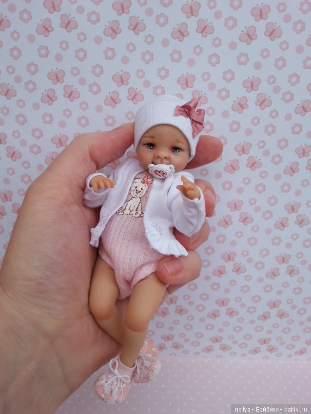 Улыбашечка. Ростик 15 см — Авторские миниатюрные куклы: лепка