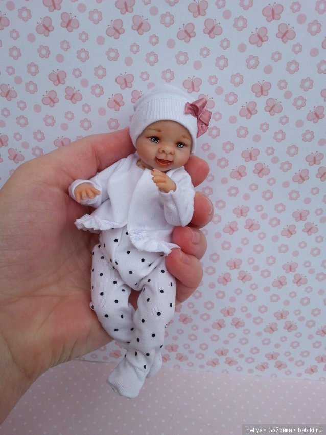 Улыбашечка. Ростик 15 см — Авторские миниатюрные куклы: лепка (фото 8)