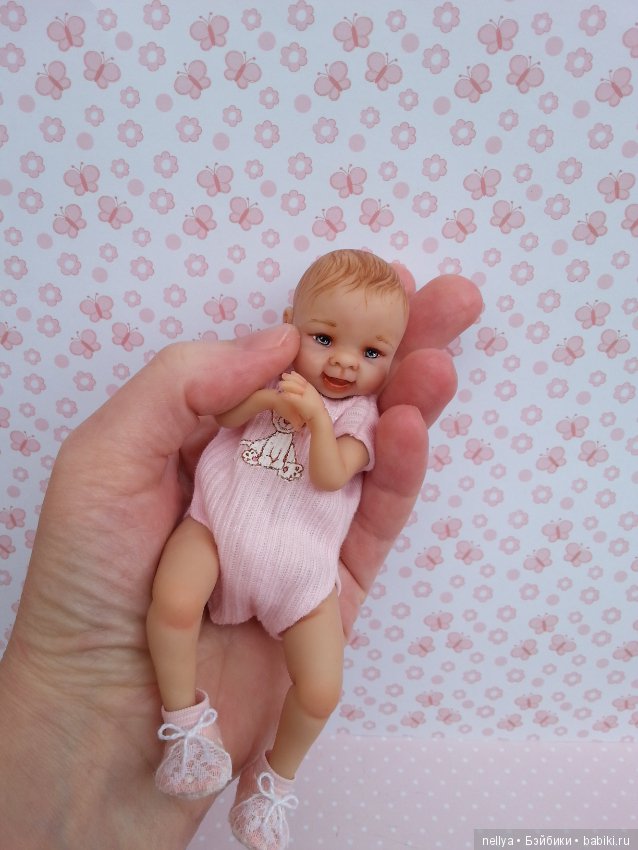Улыбашечка. Ростик 15 см — Авторские миниатюрные куклы: лепка (фото 6)