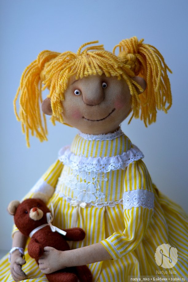 Кукла Алёнка — Авторские текстильные куклы: Вальдорфские (фото 6)