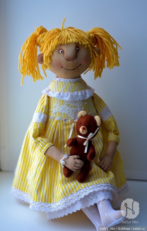 Кукла Алёнка — Авторские текстильные куклы: Вальдорфские