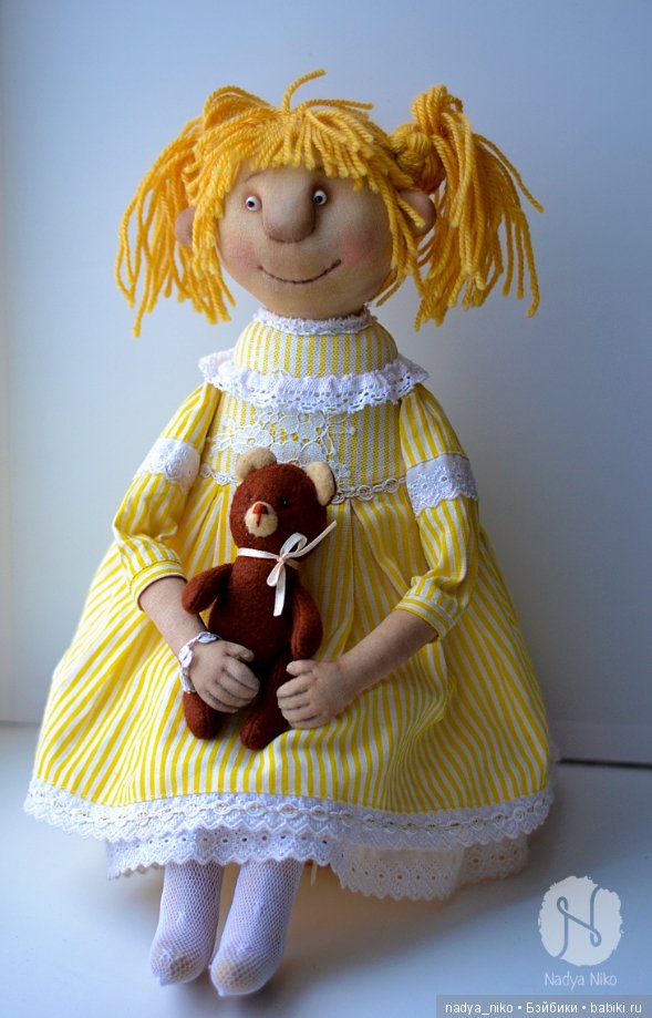 Кукла Алёнка — Авторские текстильные куклы: Вальдорфские (фото 3)