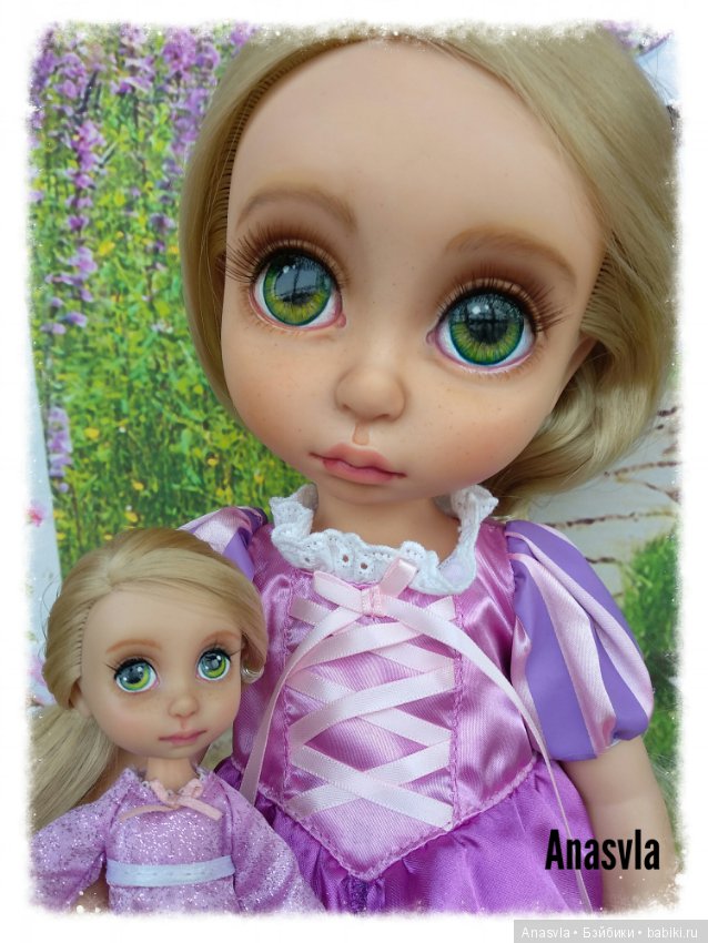 Такая разная Рапунцель — ООАК и репейнт Принцесс Диснея (Disney): Аниматорс (фото 3)