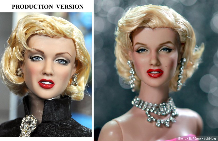 Marilyn Monroe, мэйк куклы сделан Noel Cruz