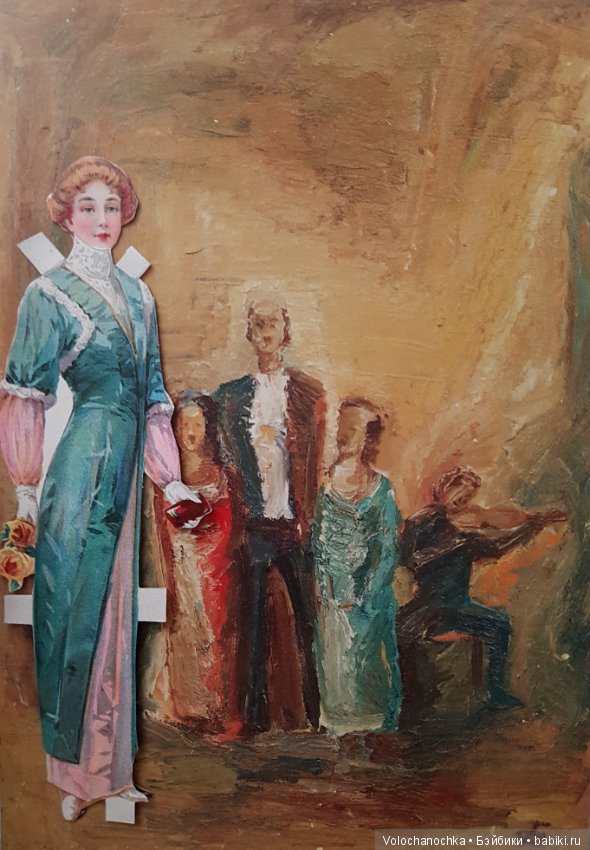 Моя коллекция старинных БУМАЖНЫХ КУКОЛ серии "The Polly Paper Playmate" 1910 год (фото 5)