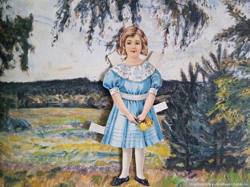 Моя коллекция старинных БУМАЖНЫХ КУКОЛ серии "The Polly Paper Playmate" 1910 год