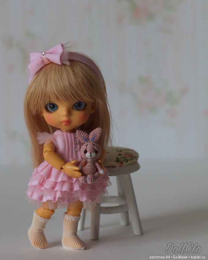 Малышка Динь и её любимый зайка - крошечная Lati White (фото 4)