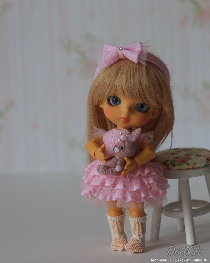 Малышка Динь и её любимый зайка - крошечная Lati White (фото 3)