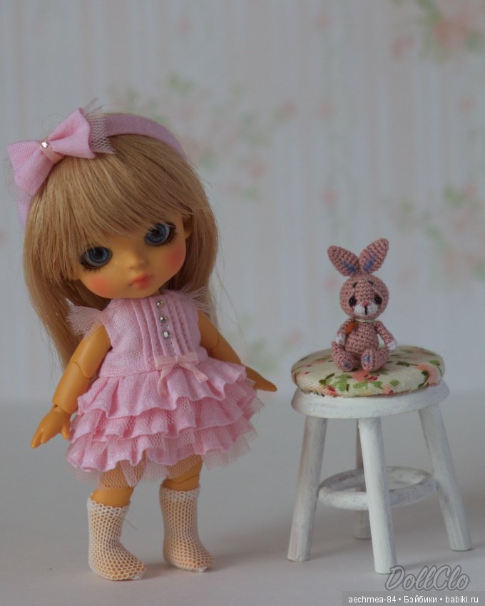 Малышка Динь и её любимый зайка - крошечная Lati White