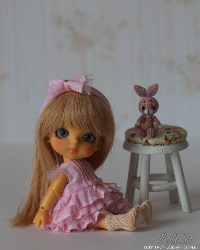 Малышка Динь и её любимый зайка - крошечная Lati White (фото 5)