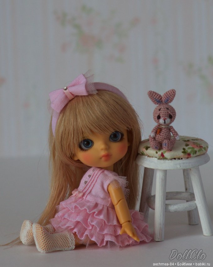 Малышка Динь и её любимый зайка - крошечная Lati White (фото 6)